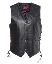 JTS Laced Sided Leather Waistcoat
